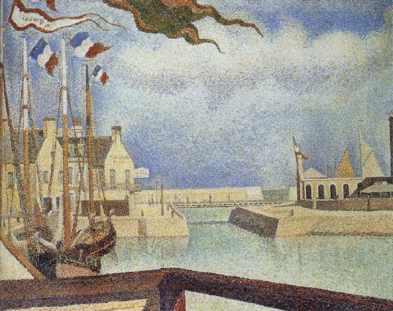 Georges Seurat The Sunday of Port en bessin Norge oil painting art